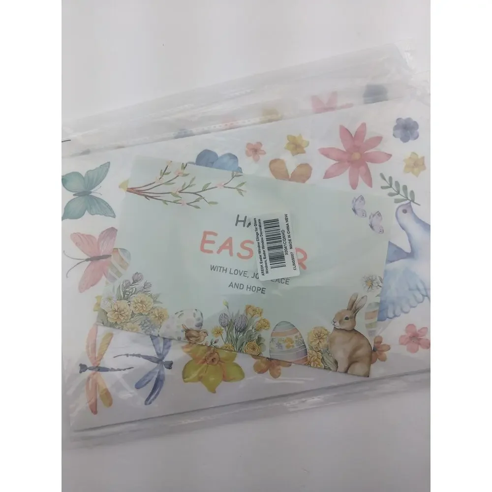 Happy Easter Window Decorations Set Of 2